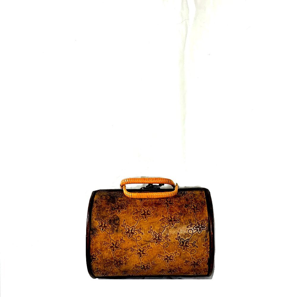 Vintage Toggle Closure Barrel Bag